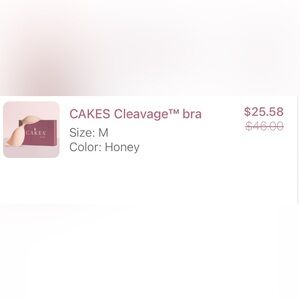 CAKES Cleavage Bra - Honey